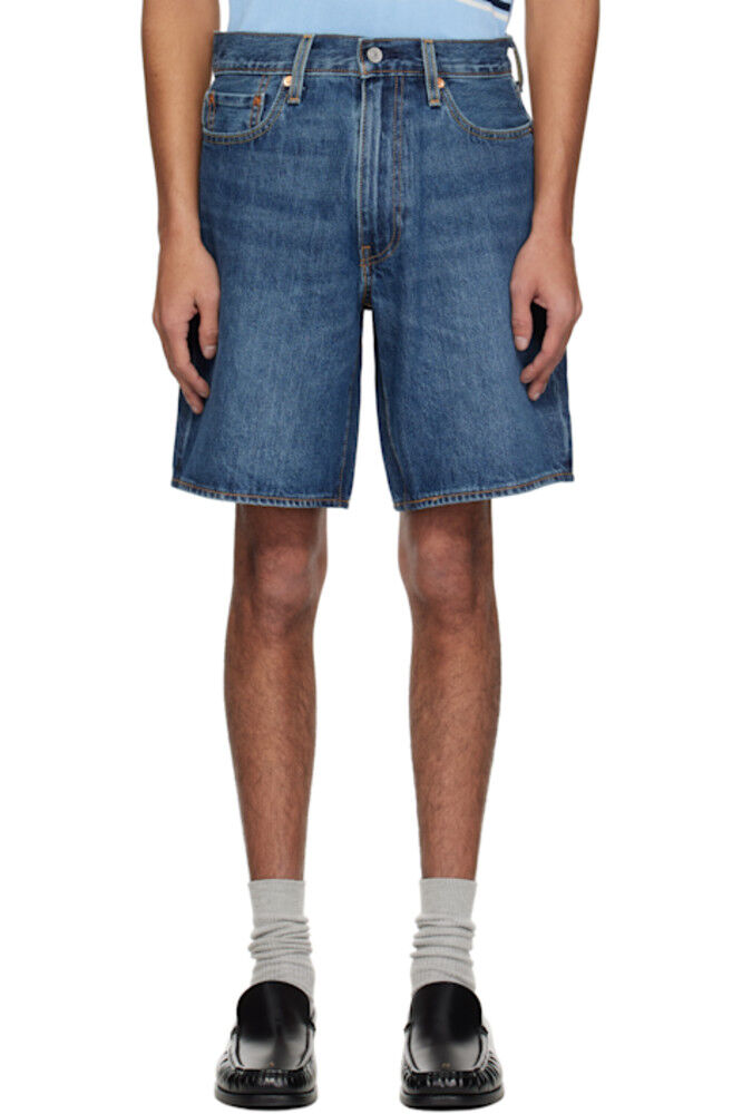 

Синие свободные джинсовые шорты 468 Levi's
