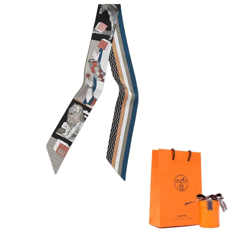 

Шелковые шали Mulberry для женщин, слоновая кость, терракотовый HERMES, черный/серый/красный