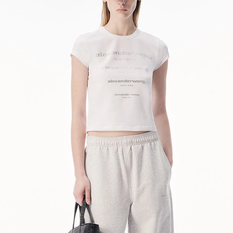 Футболка Alexander Wang белая — фото 3