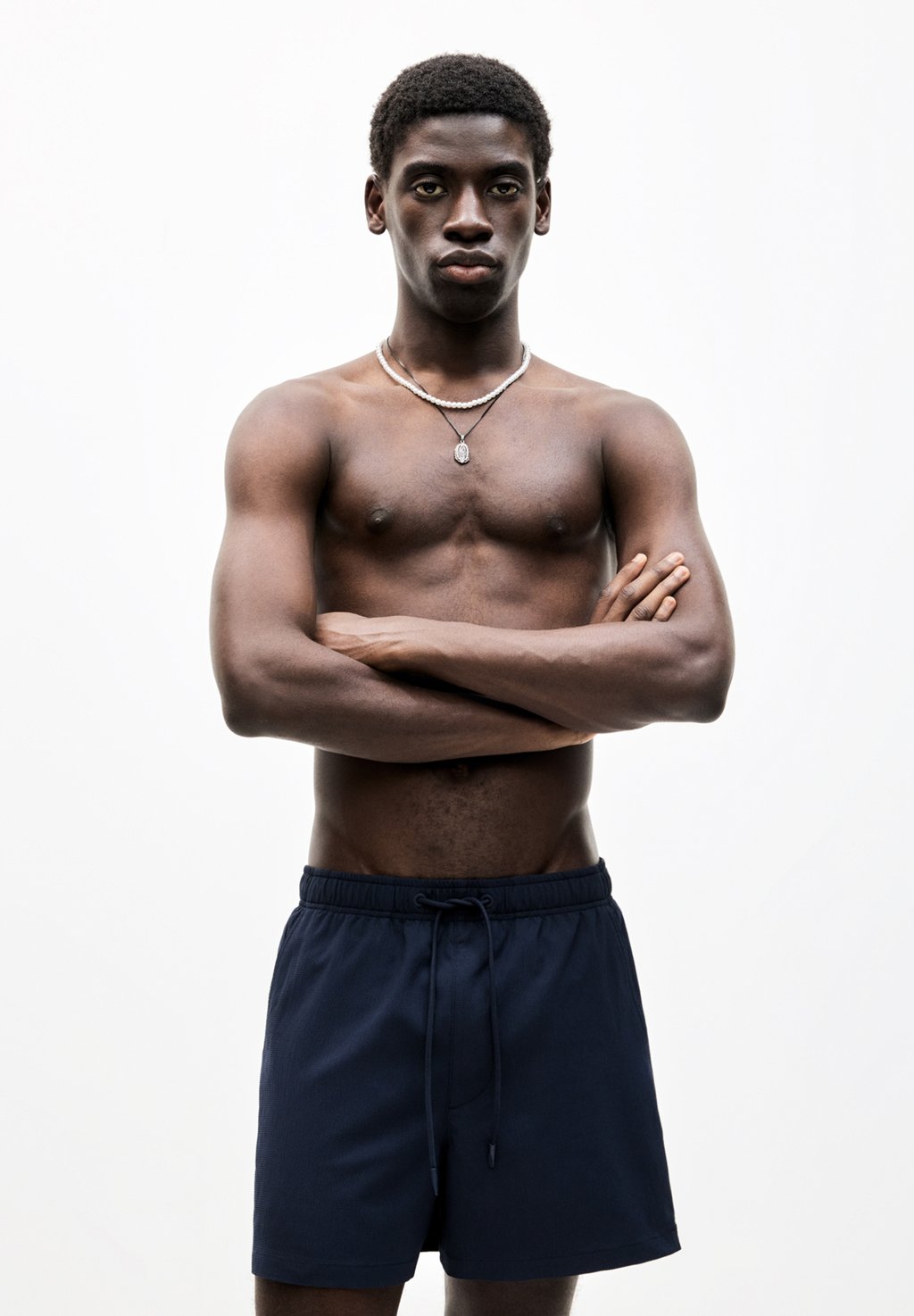 

Шорты для плавания TEXTURED PULL&BEAR, темно-синий