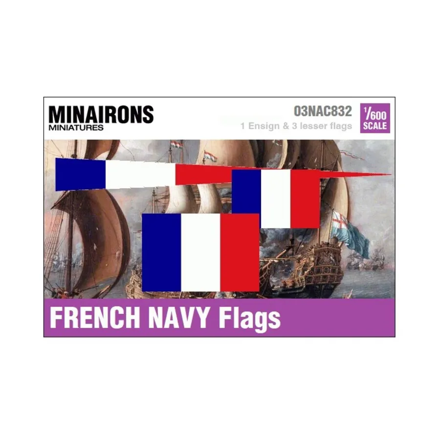 

Флаги ВМС Франции XIX века, Naval Flags (1:600)