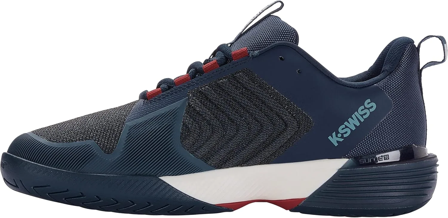 Мужские теннисные кроссовки K-Swiss Ultrashot 3. Спортивная обувь K-Swiss Performance, синий — фото 3