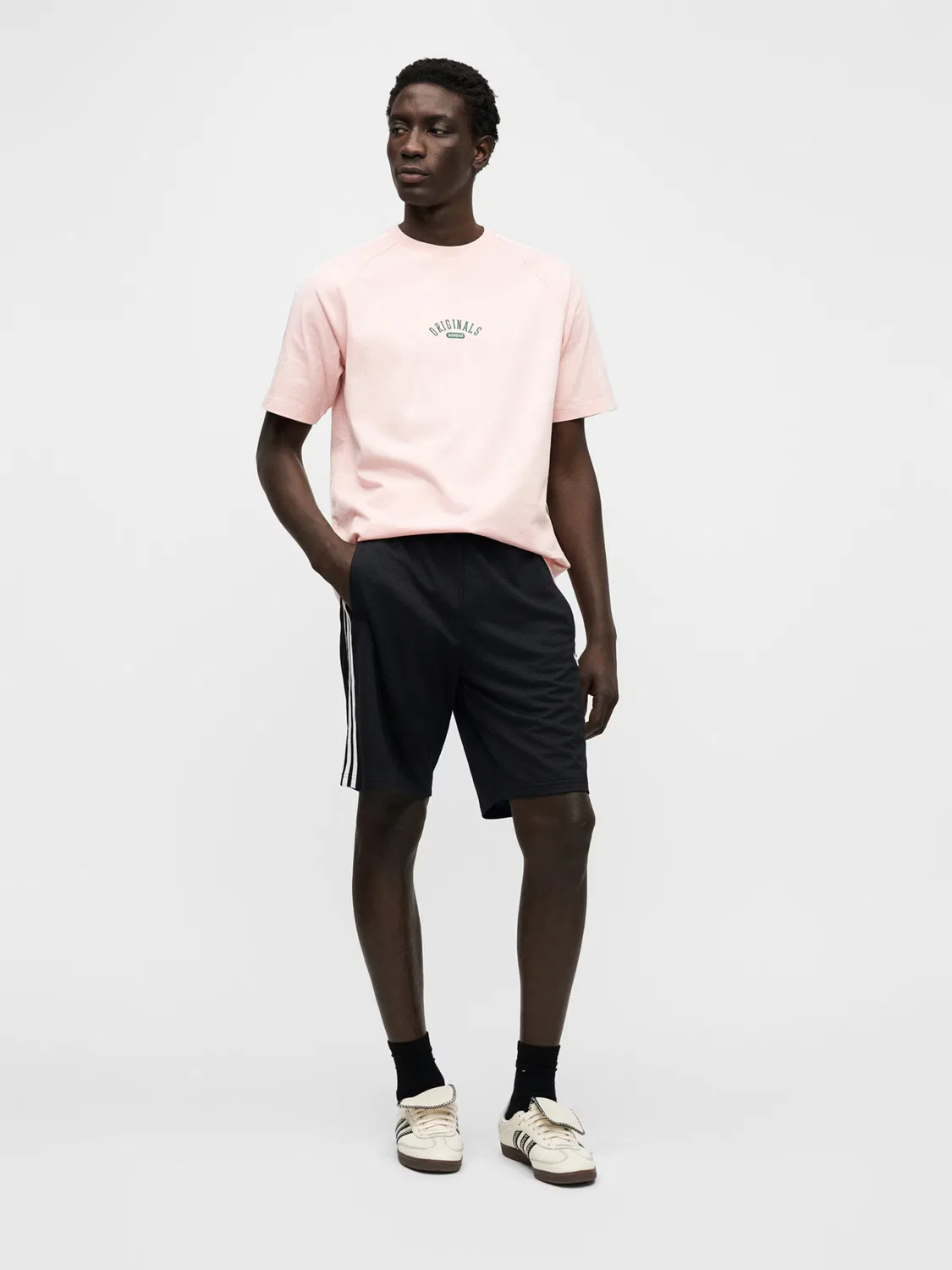 Шорты Adidas Originals свободного кроя Adicolor черного цвета — фото 4