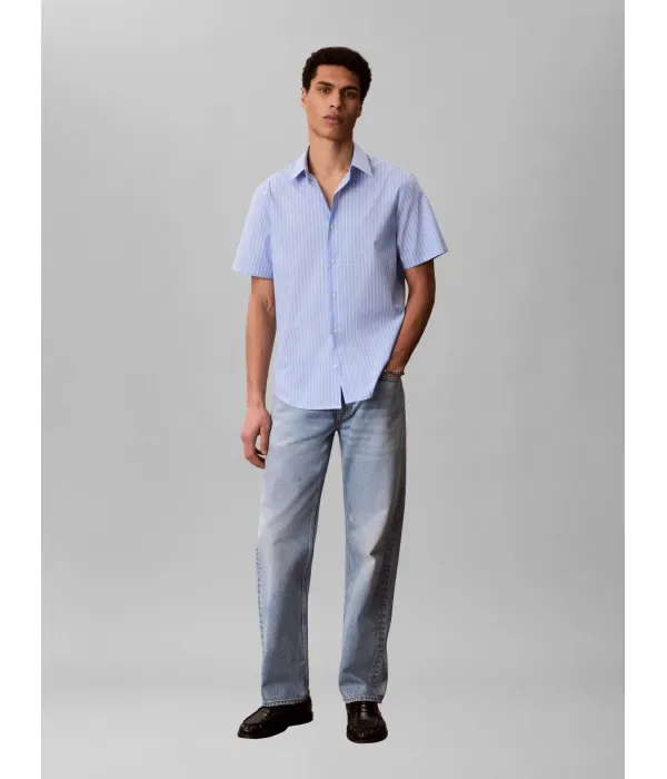 Рубашка classic fit Calvin Klein, небесно-голубой — фото 2