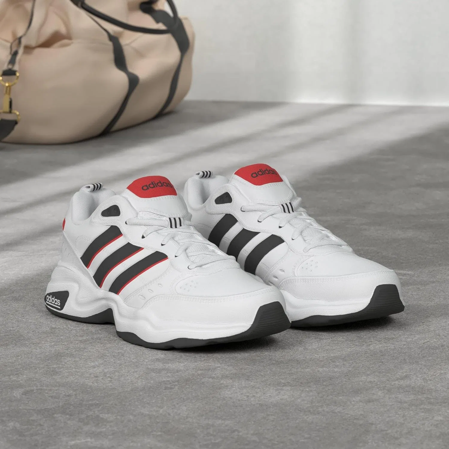 Кроссовки Men's Adidas, Ftwwht Cblack Actred — фото 3