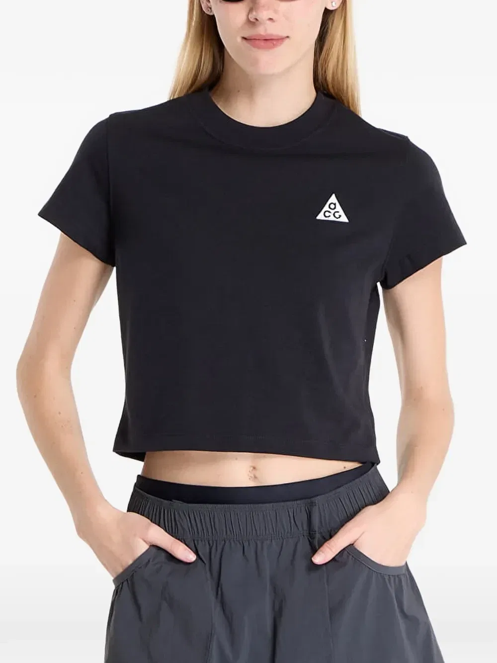 Укороченная футболка ACG Nike, черный