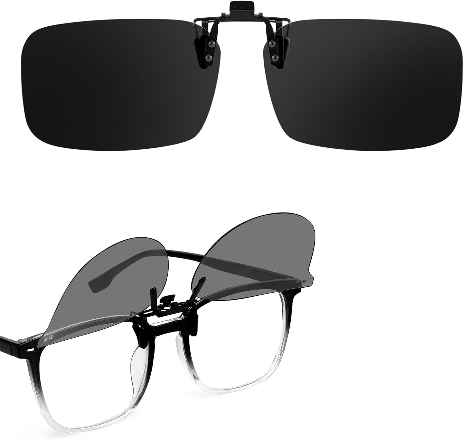 

Поляризованные солнцезащитные очки Trysee с откидной застежкой-клипсой, надеваемые поверх очков с диоптриями, для мужчин и женщин, с антибликовым покрытием, Ts309 Black - Flip Up