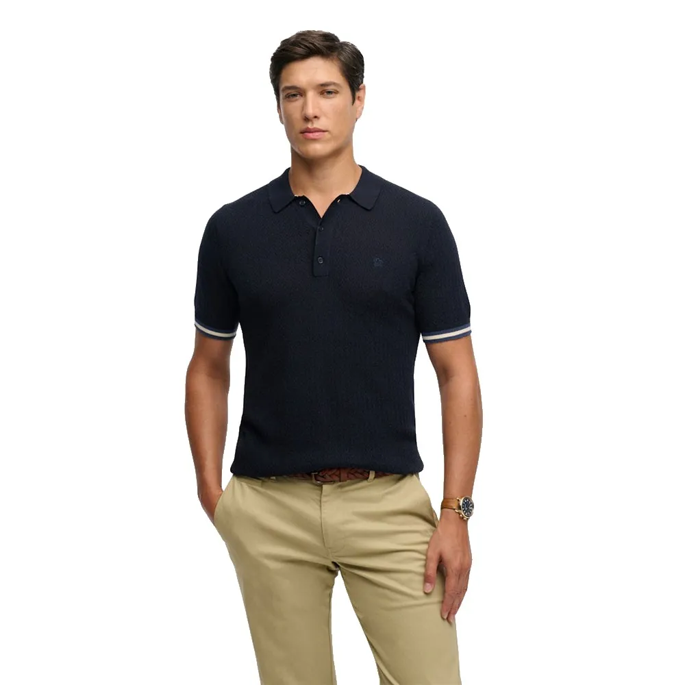 

Поло с коротким рукавом из трикотажной ткани Superdry, синий