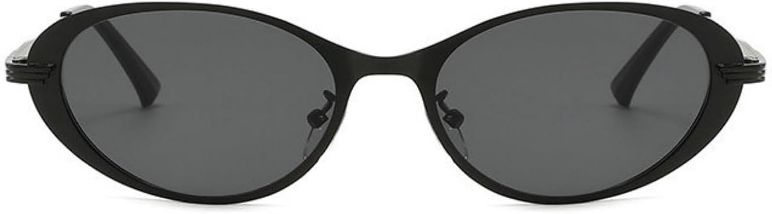 

Willochra Стильные металлические маленькие круглые солнцезащитные очки для мужчин и женщин, ретро овальные солнцезащитные очки, винтажные женские очки с защитой от УФ-излучения UV400, C3