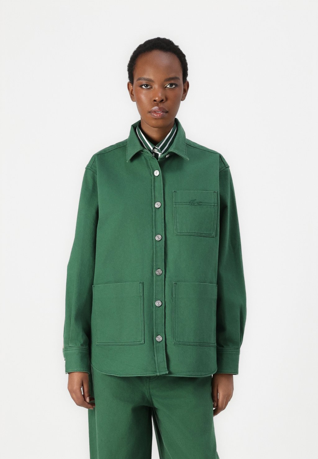 

Джинсовая куртка Lacoste, зеленый