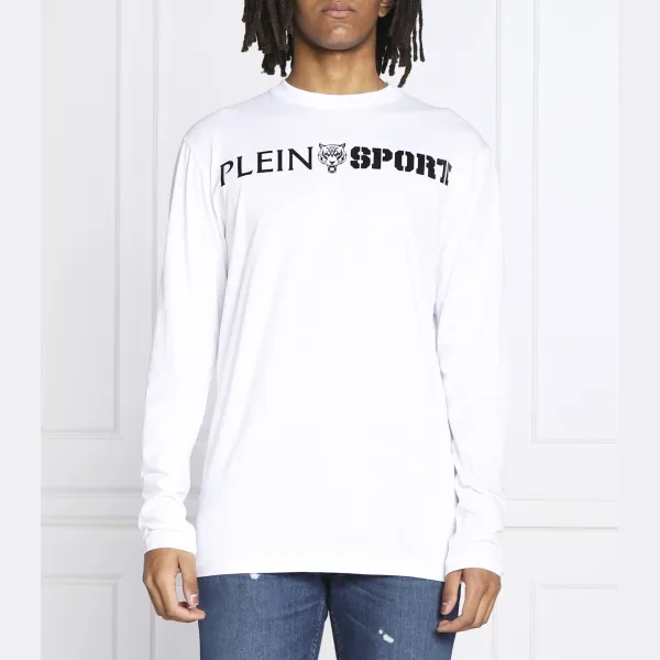 

Облегающий крой с длинным рукавом Plein Sport, белый
