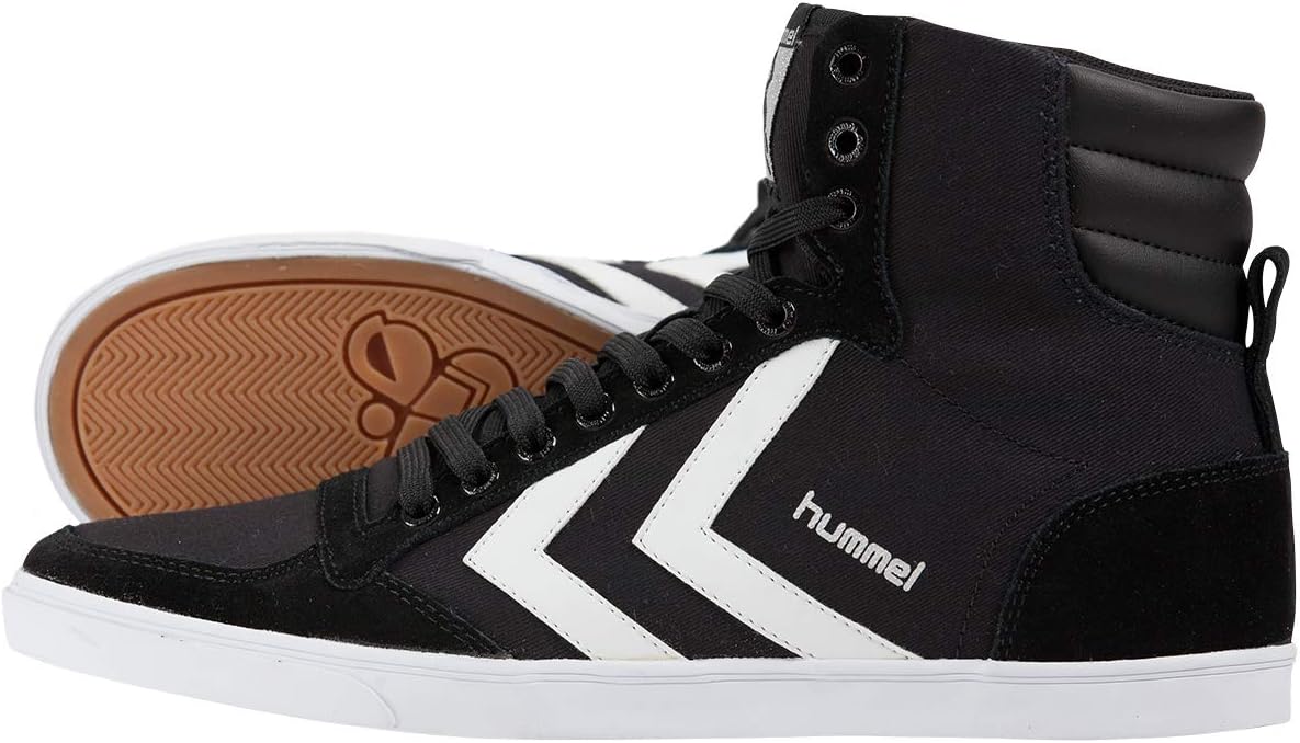 Мужские высокие кроссовки Hummel, черно-белый — фото 2