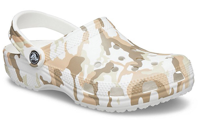 Сандалии Crocs Classic Clog Camouflage Printing Beach Sandals White Camouflage Unisex, белый — фото 3
