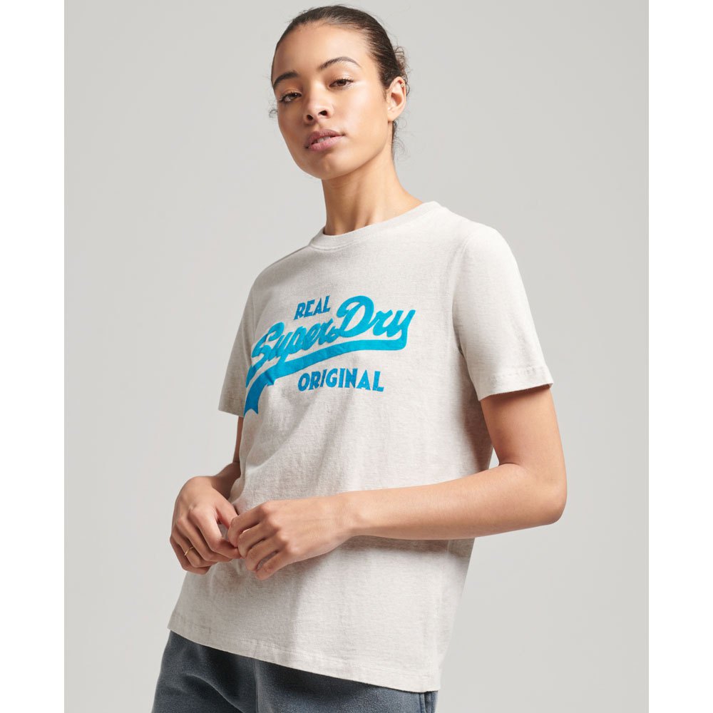 

Футболка Superdry Vl Scripted Coll T-shirt, серый