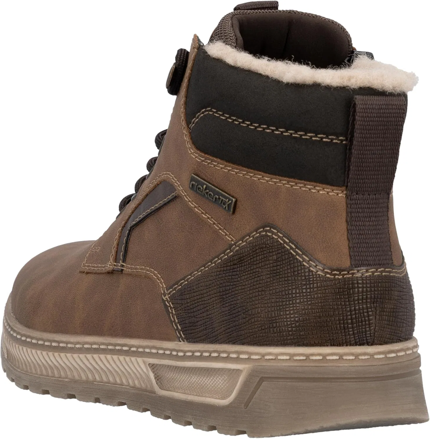 Мужские высокие кроссовки Rieker 37005, Brown 24 — фото 3
