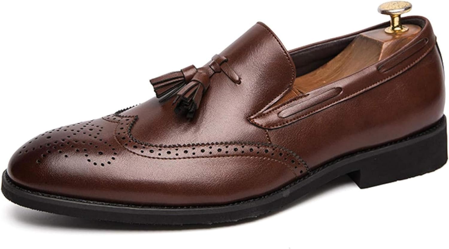 

Мужские лоферы и тапочки Sylaiwao с кисточками и для прогулок на лодке, коричневый