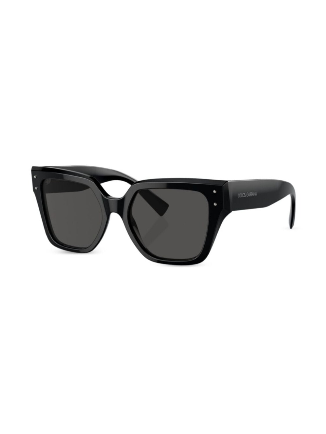 Солнцезащитные очки в прозрачной квадратной оправе Dolce & Gabbana Eyewear, черный — фото 2
