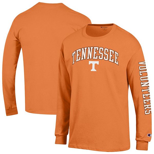 

Мужская футболка с длинным рукавом tennessee orange tennessee volunteers arch over logo 2-hit Champion