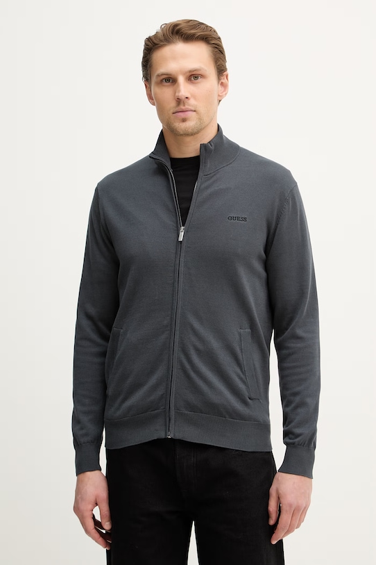 

Кардиган из хлопка Guess, серый