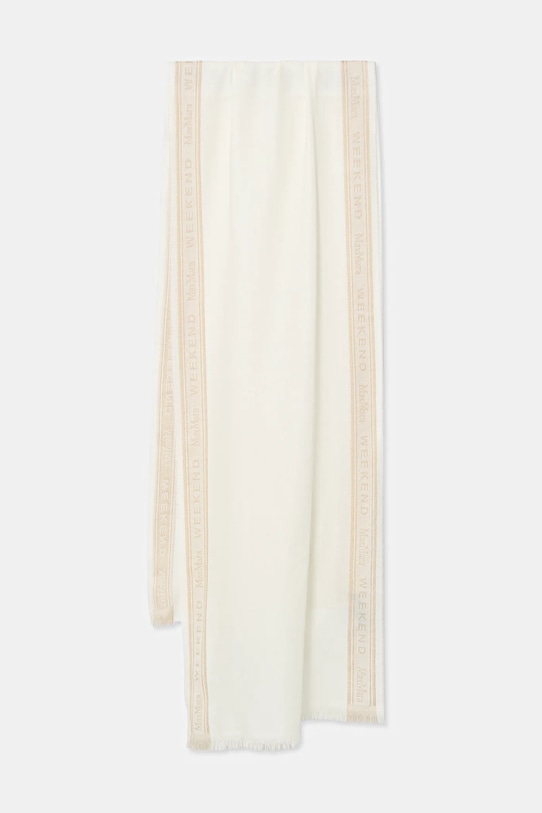 

Шарф abaldi из шерсти с добавлением шерсти Weekend Max Mara, бежевый