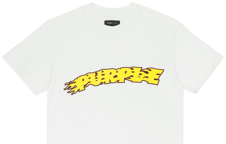 

Футболка PURPLE BRAND Textured Jersey Short-Sleeve Tee 'Off White', кремовый