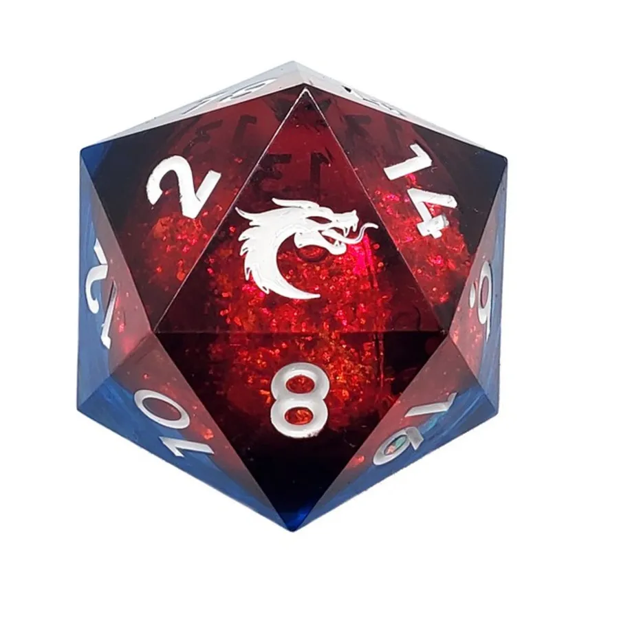 

35мм d20 - Ярость космической туманности, Liquid Infused Dice
