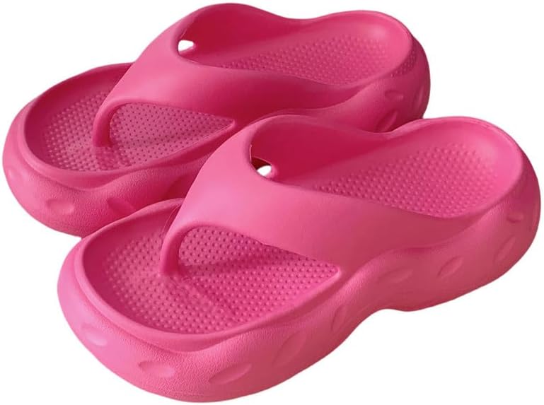 

Шлепанцы на платформе HORMAUWORD для женщин и мужчин, шлепанцы для женщин, летние пляжные сандалии, удобные сандалии на платформе для женщин, красный