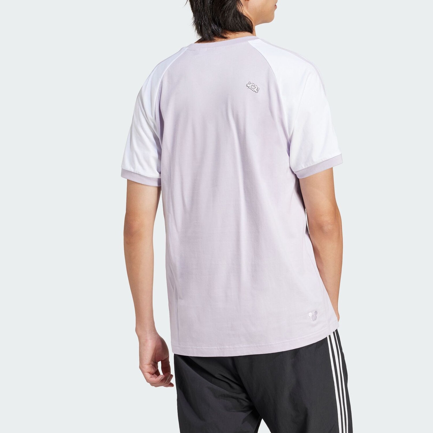Футболка с логотипом Микки Мауса, мужская, серебристая Adidas Originals, цвет Silver — фото 3