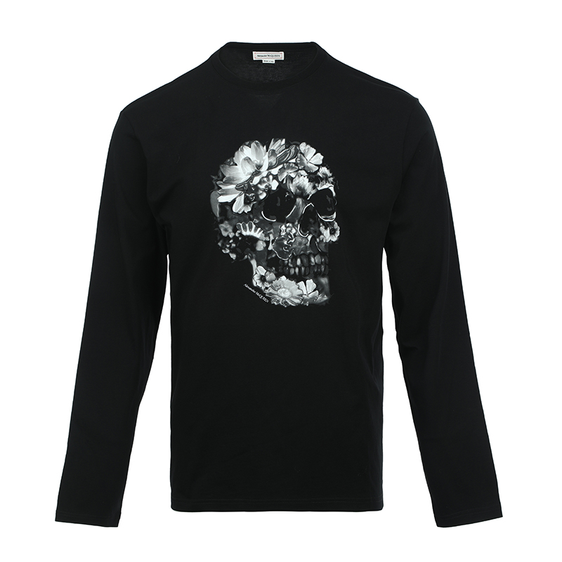 

Alexander McQueen Футболка FW24 мужская черная