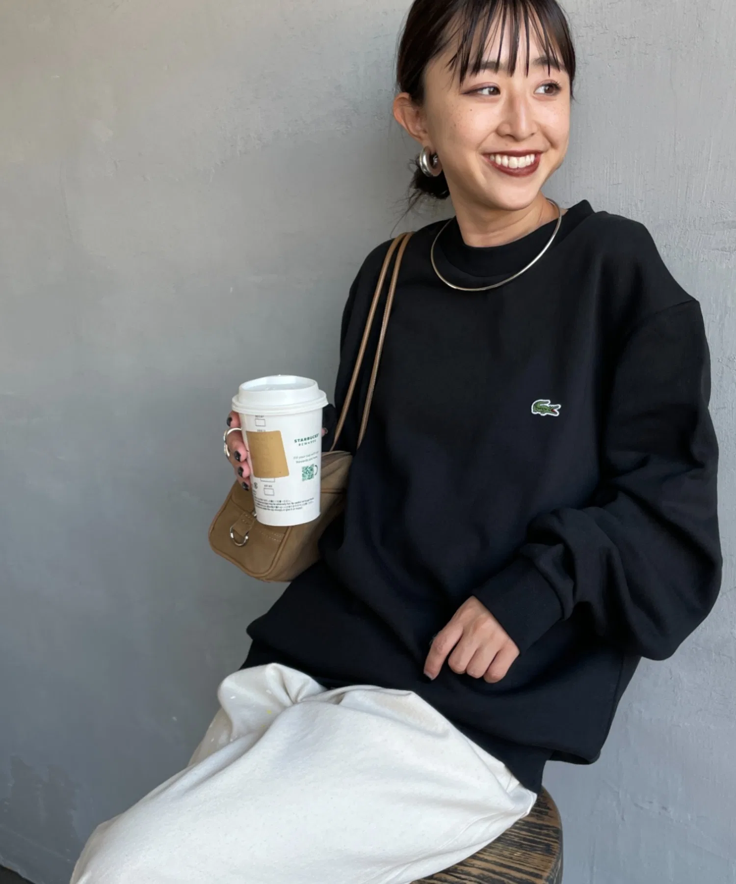 Толстовка LACOSTE с логотипом, хлопковая, однотонная