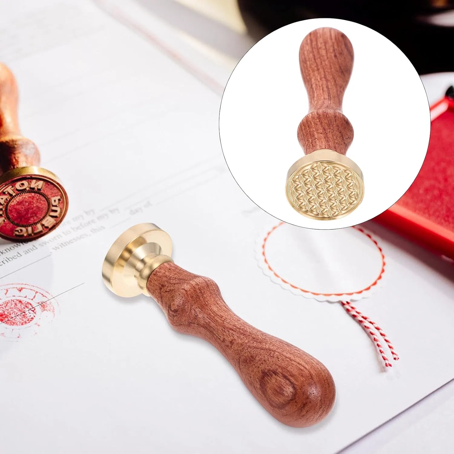 Штамп для прессования теней DIY Золотой Osolady 1 шт — фото 3