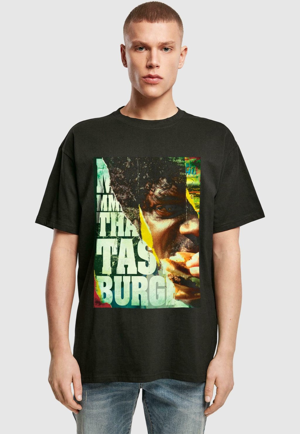 

Футболка с принтом PULP FICTION - KAHUNA BURGER HEAVY OVERSIZE TEE Merchcode, черный