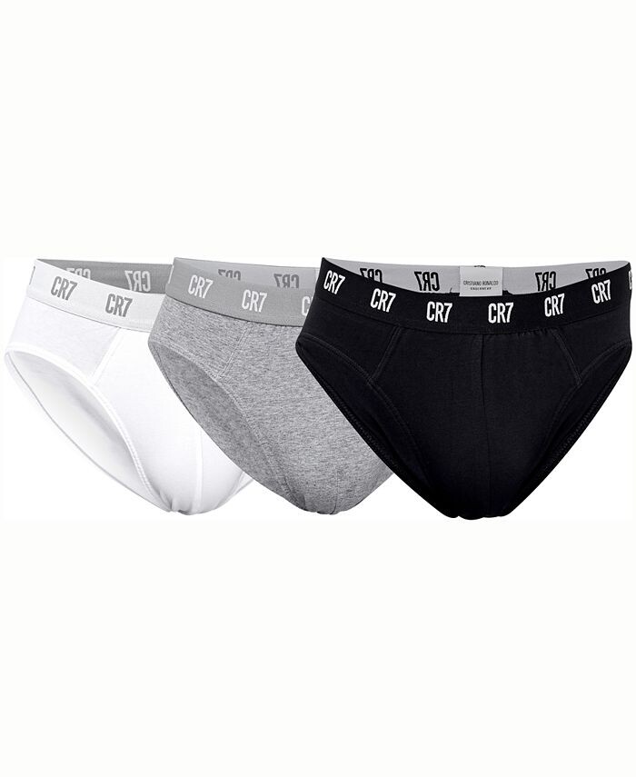 

Мужские трусы из смесового хлопка, упаковка из 3 шт. CR7, цвет Black, Gray, White 1