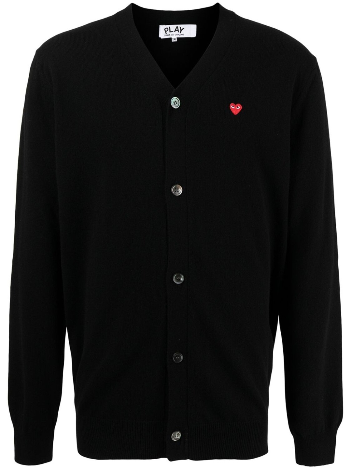 

Comme Des Garçons кардиган с нашивкой-логотипом, черный