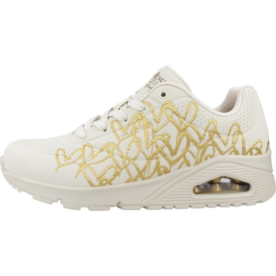Кроссовки Skechers модель Uno - Golden Heart цвет белый — фото 2