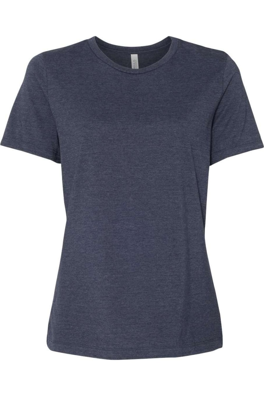 

Женская свободная футболка BELLA + CANVAS Heather CVC, цвет heather navy