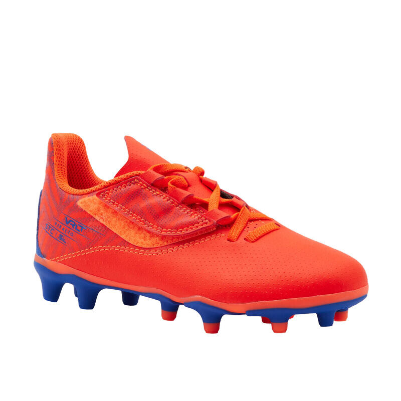 

Детские футбольные кроссовки FG Velcro ‒ Viralto I Easy оранжевый/синий KIPSTA, цвет orange