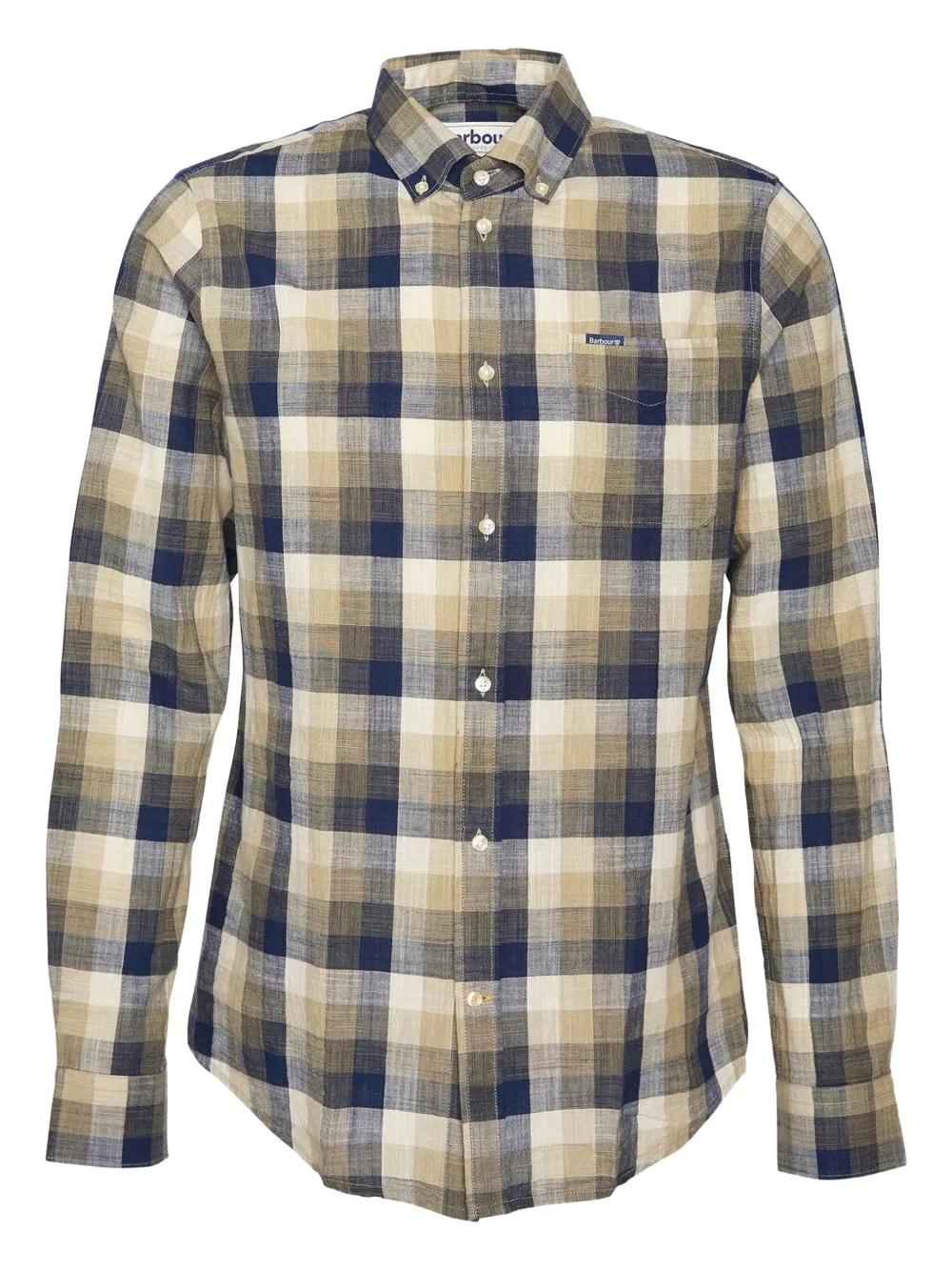 

Клетчатая рубашка на пуговицах Barbour, синий