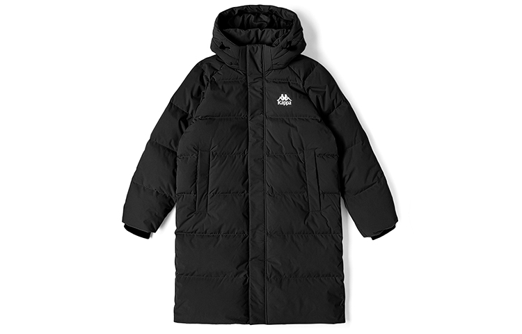 

Пуховая куртка унисекс с капюшоном, средней толщины Kappa, черный-990