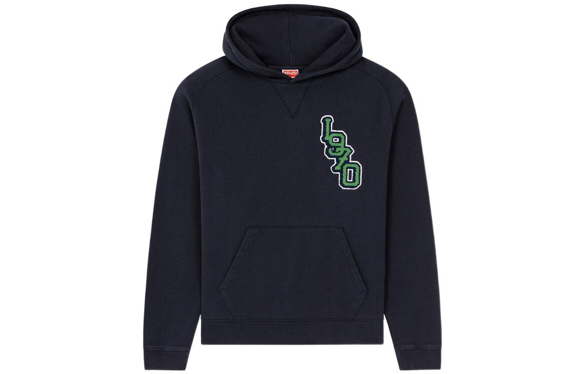 

Толстовка с аппликацией тигра KENZO, тёмно-синий