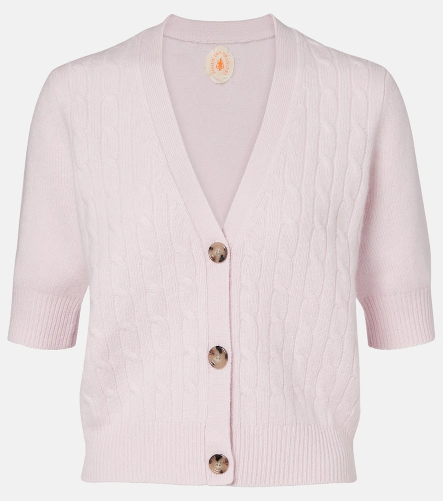 

Кардиган из кашемировой смеси с косой вязкой Jardin des Orangers, 255-60