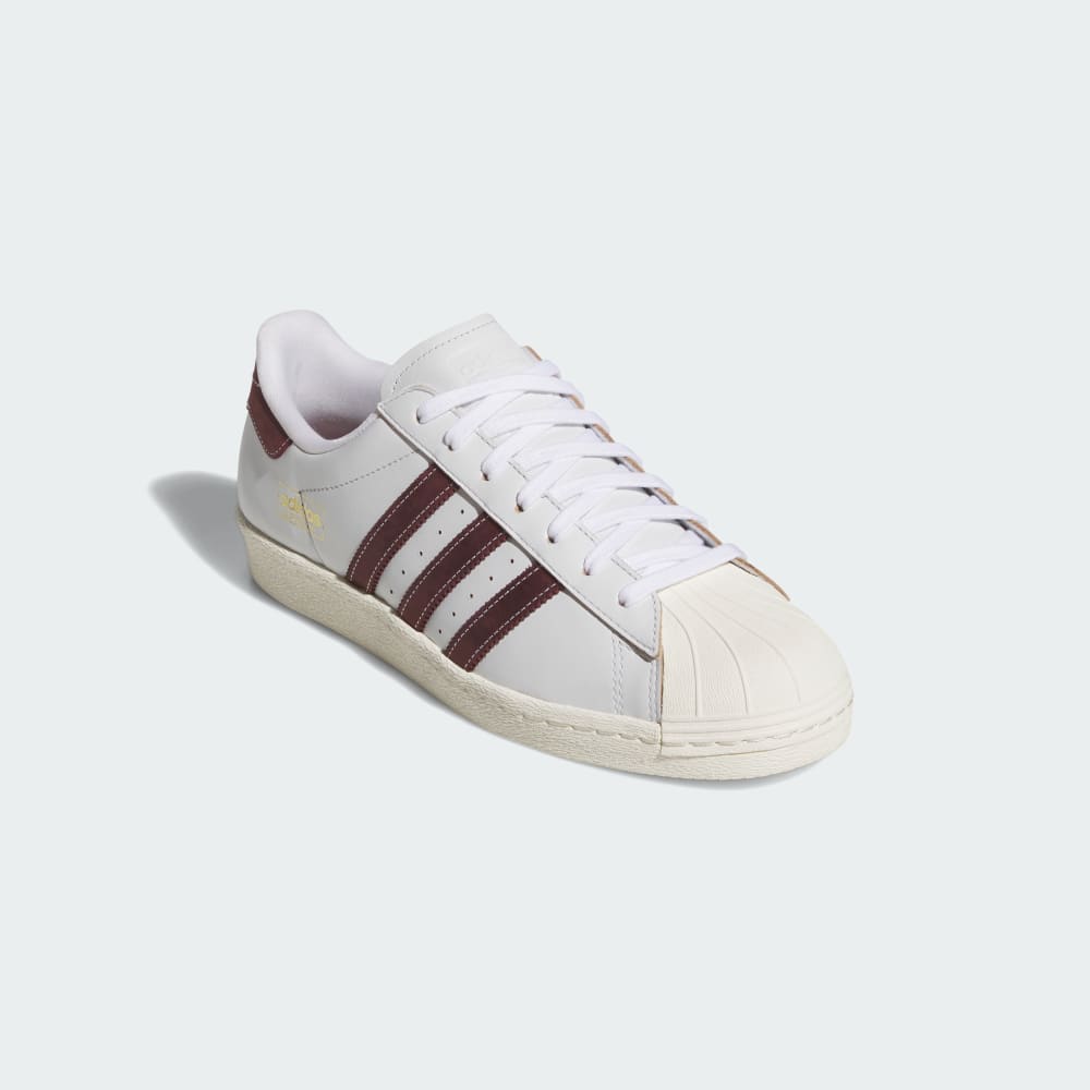 Кроссовки Adidas Superstar 80 ADV, цвет Crystal White/Shadow Red/Off White — фото 4