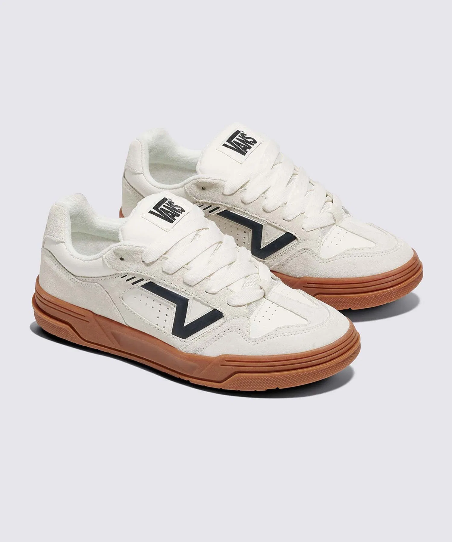 Мужские и женские кроссовки Vans Upland Suede Marshmallow/Gum — фото 2