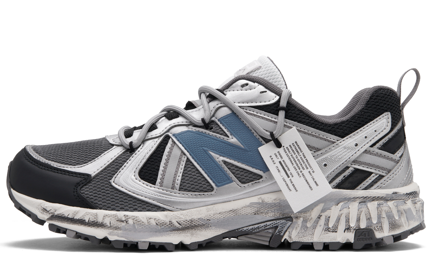 

New Balance Низкие кроссовки для бега NB 410 унисекс сине-серые серебристые, цвет Blue Gray Silver