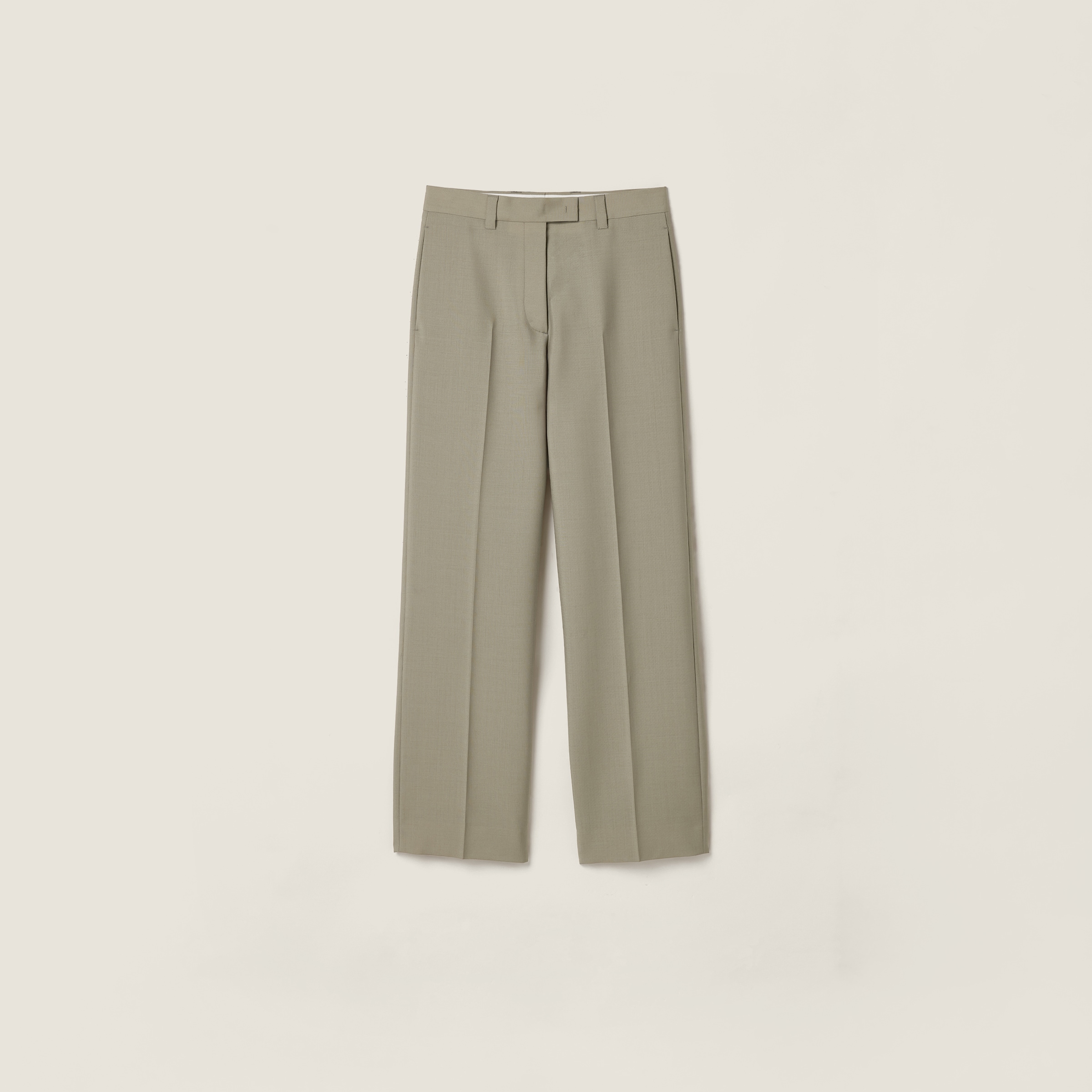 

Брюки из кид-мохера MIU MIU, бежевый