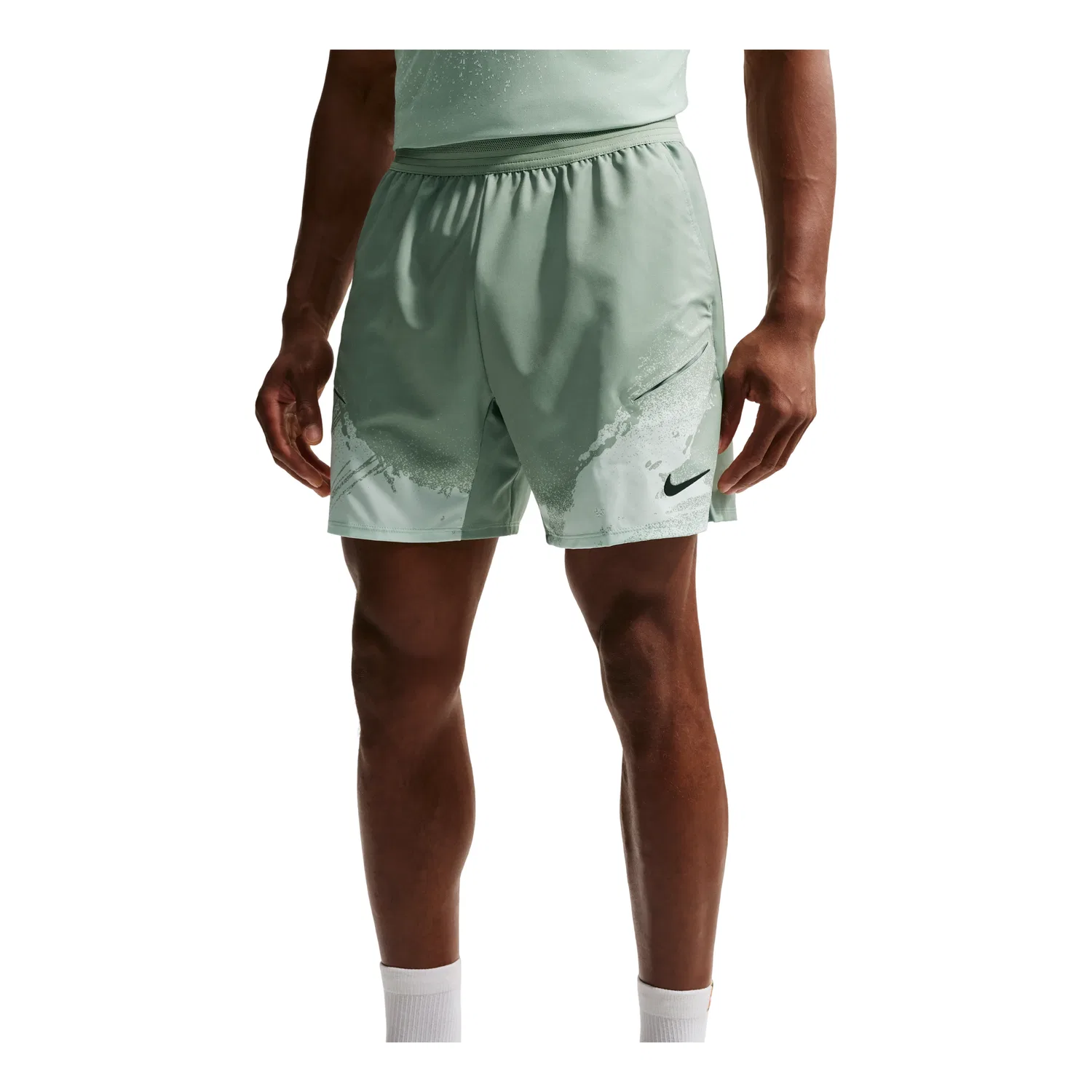 Шорты Nike Court Slam Dri-FIT 'Steam Barely Green Black' IF1560-006, зеленый