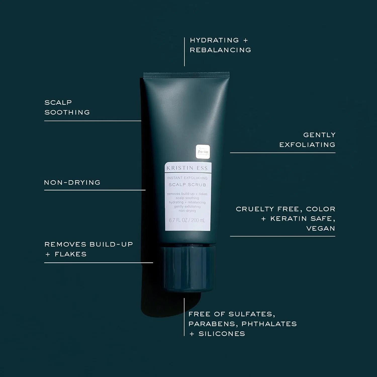 Скраб для кожи головы Instant Exfoliating Scalp Scrub Kristin Ess, 11.3 унции — фото 2