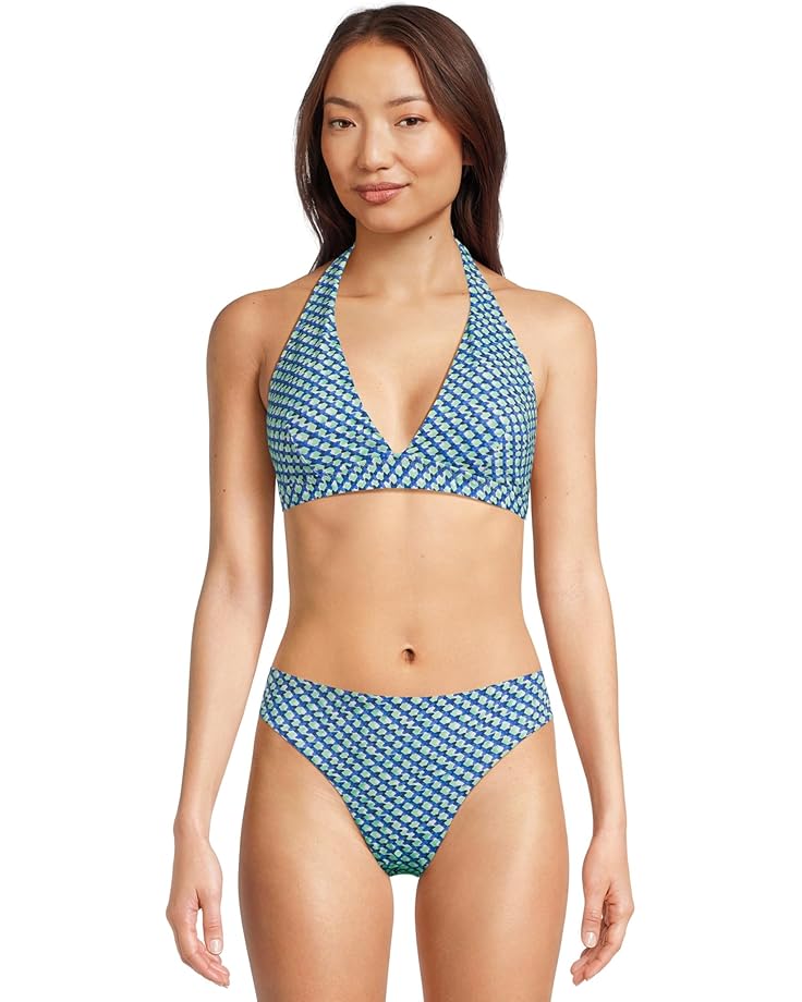 

Пляжный топ Tommy Bahama Palm Modern Mosaic Halter Top, цвет Beach Glass Blue