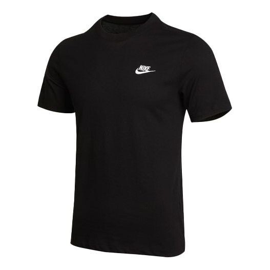 

Футболка Nike Embroidered Small Round Neck Short Sleeve Black, черный