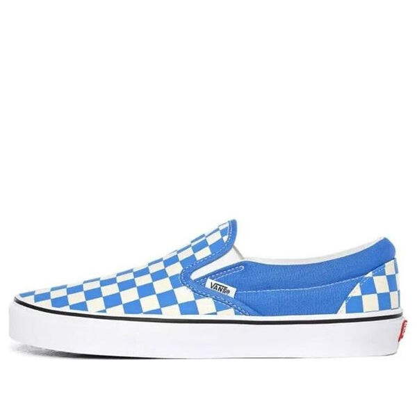 

Кроссовки classic slip-on 'checkerboard - nebulas blue' Vans, синий